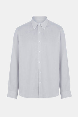 Ice Blue Linen Shirt