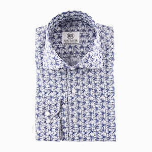 Blue Floral Spread Shirt