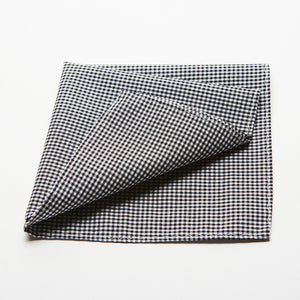 Black Plaid Pocket Square