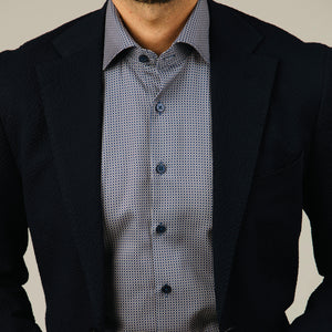 Navy Dot Print Shirt