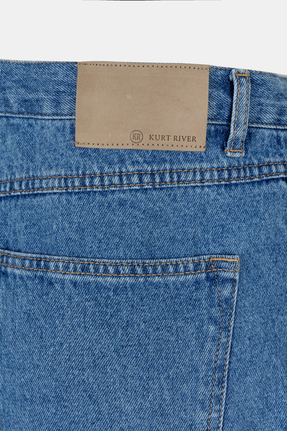 Mid Blue Straight Leg Jeans