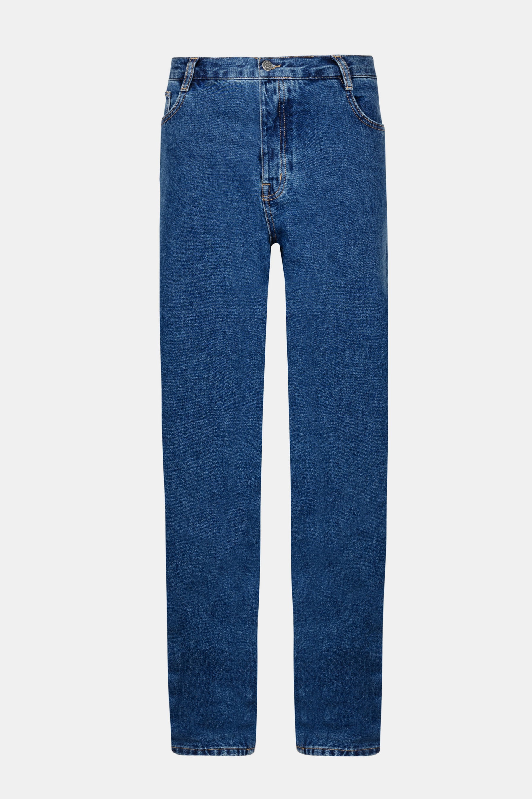 Blue Straight Leg Jeans
