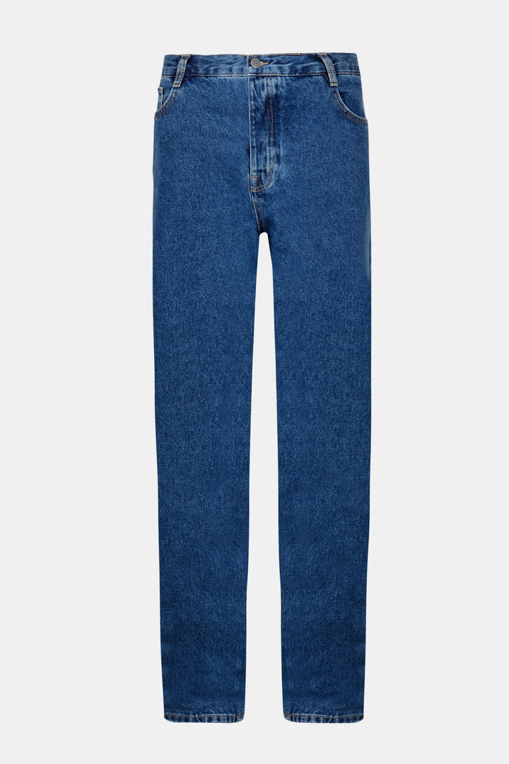Blue Straight Leg Jeans