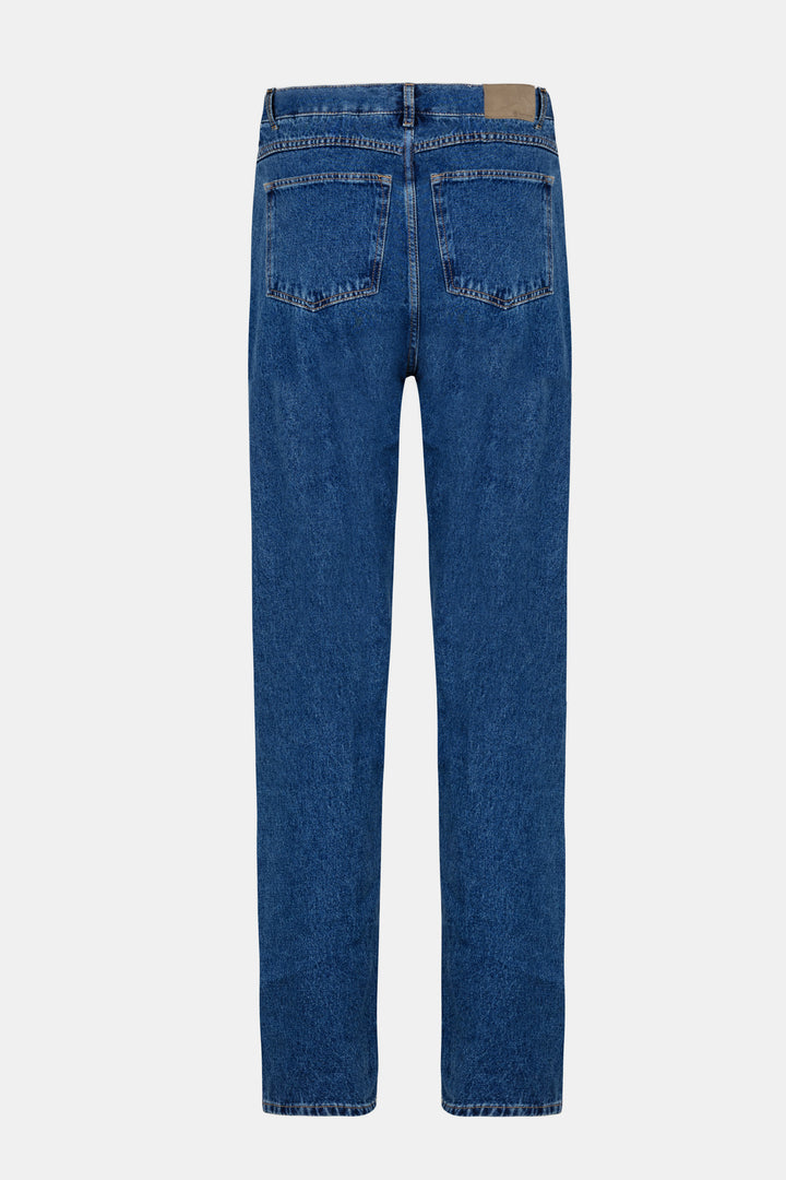 Blue Straight Leg Jeans