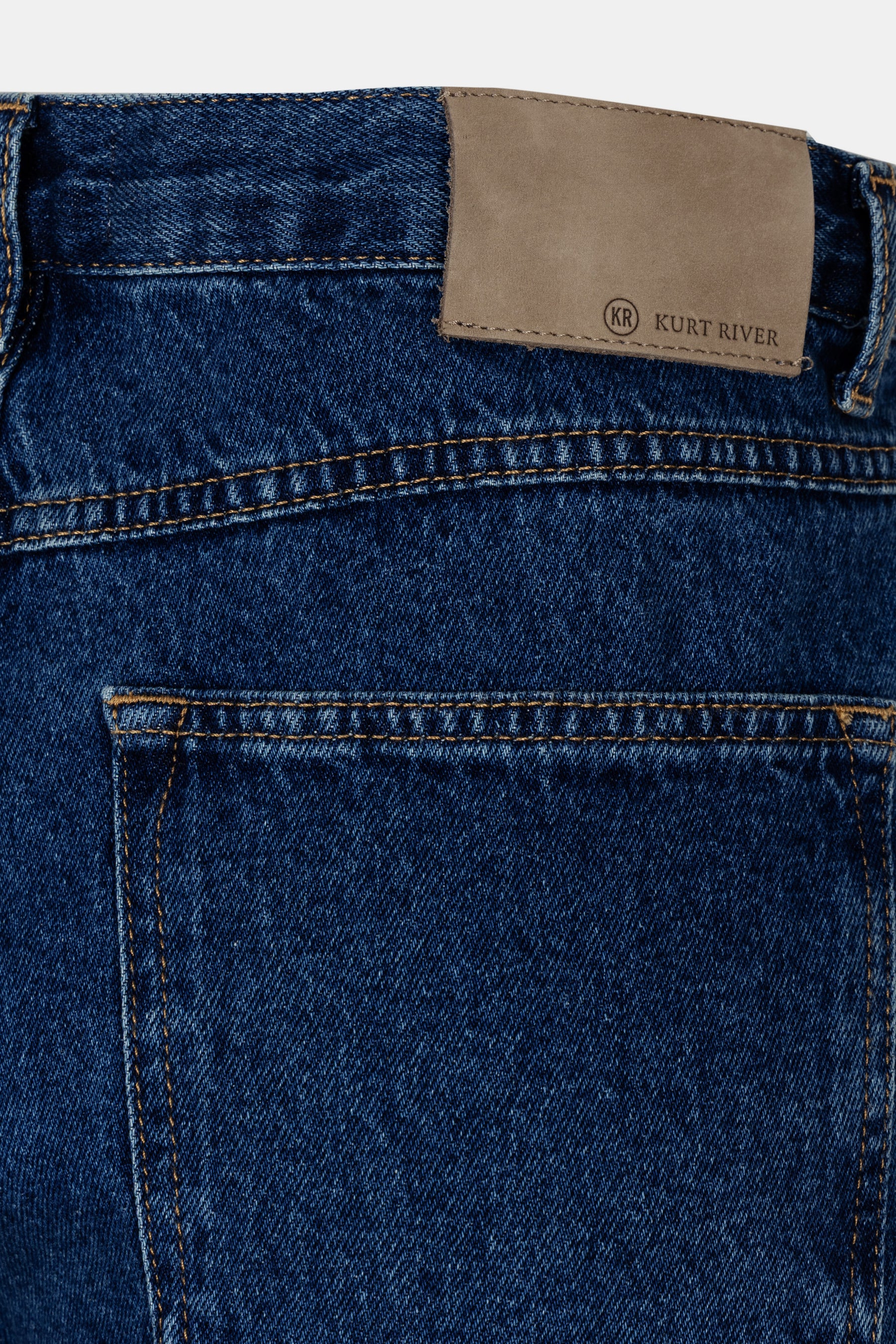 Blue Straight Leg Jeans