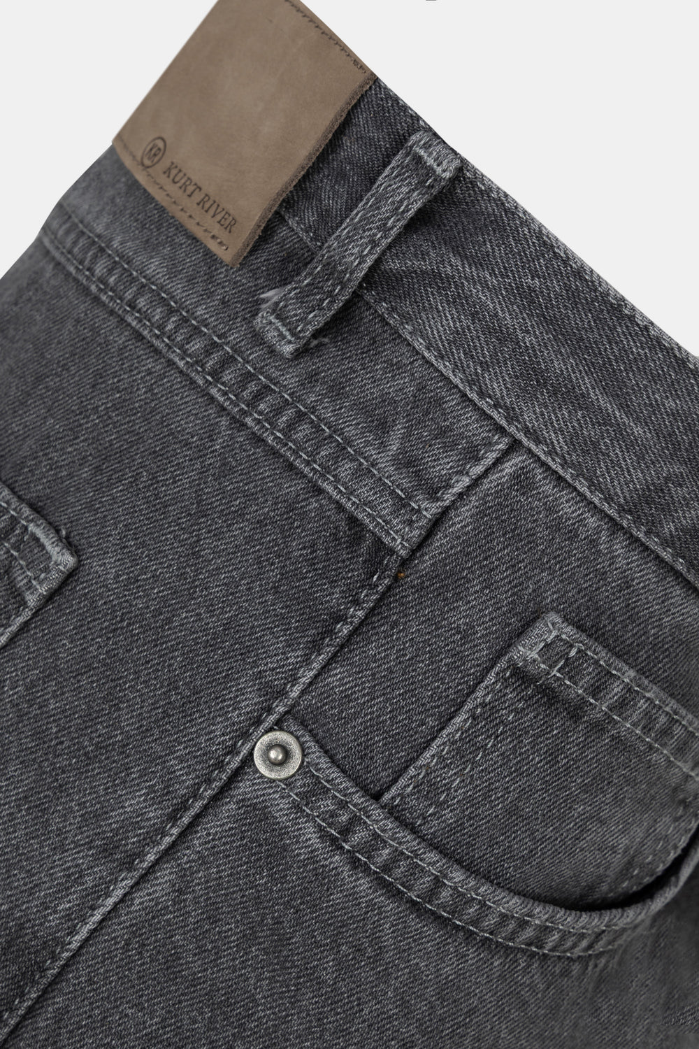 Grey Straight Leg Jeans