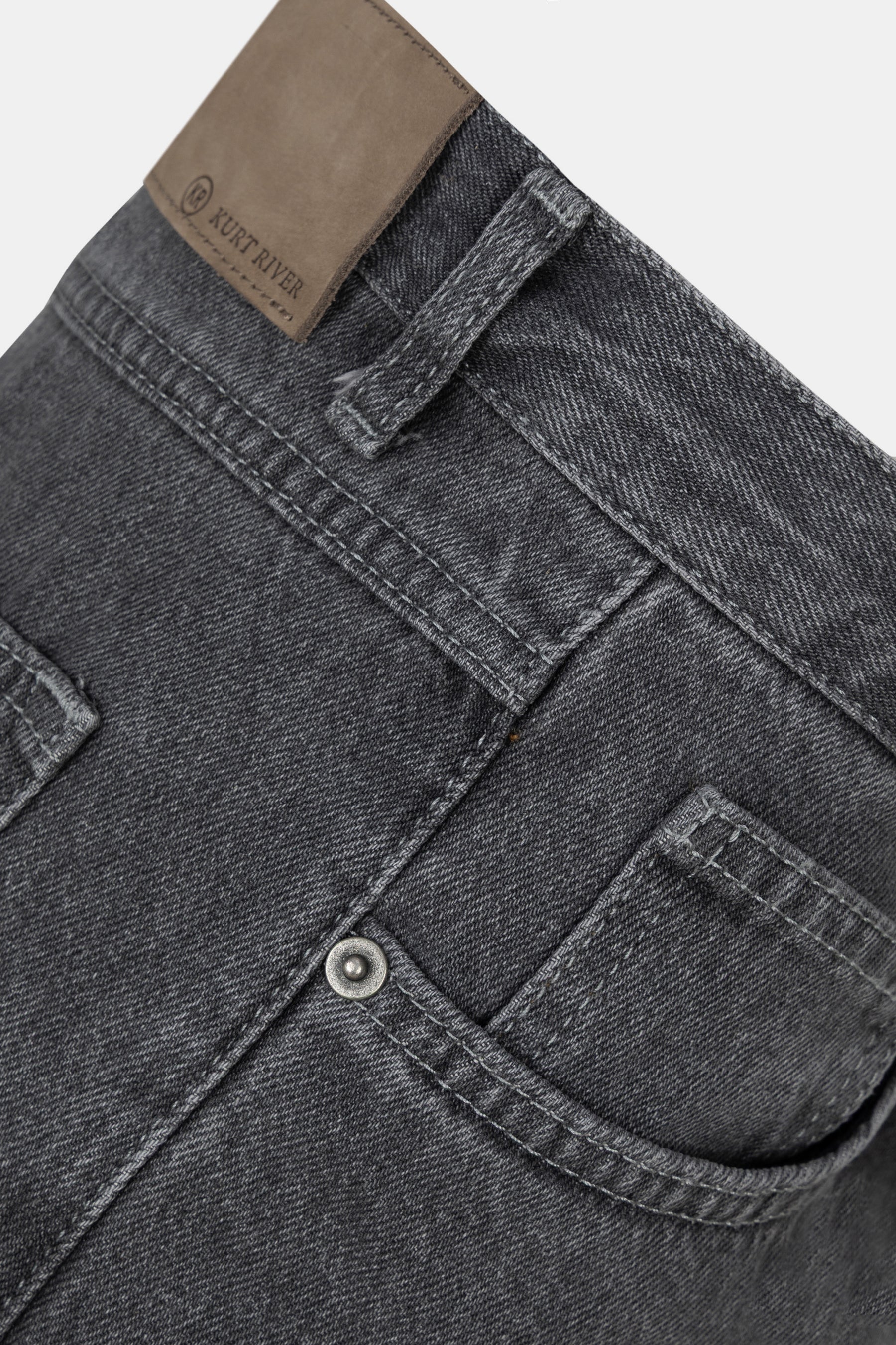 Grey Straight Leg Jeans