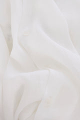 White Short Sleeve Linen Shirt
