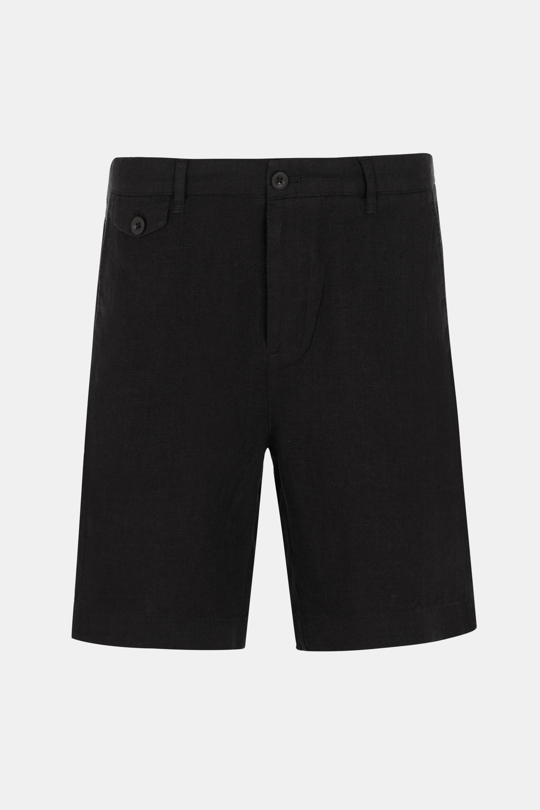 Black Linen Short