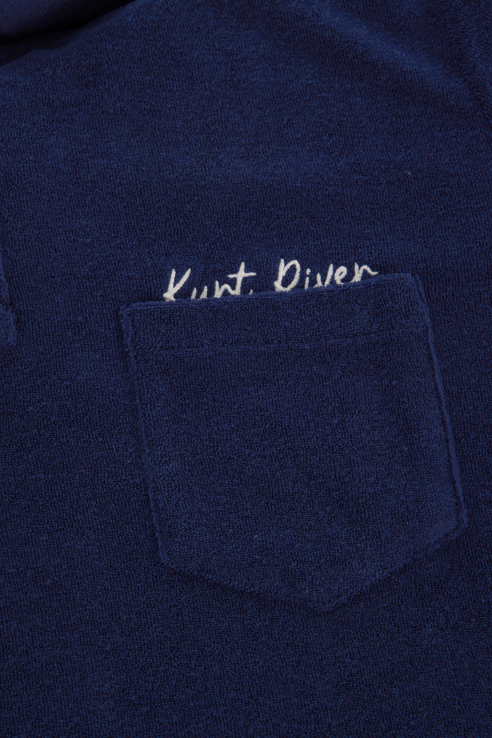Navy Blue Terry Polo Shirt