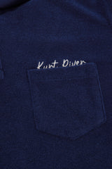 Navy Blue Terry Polo Shirt