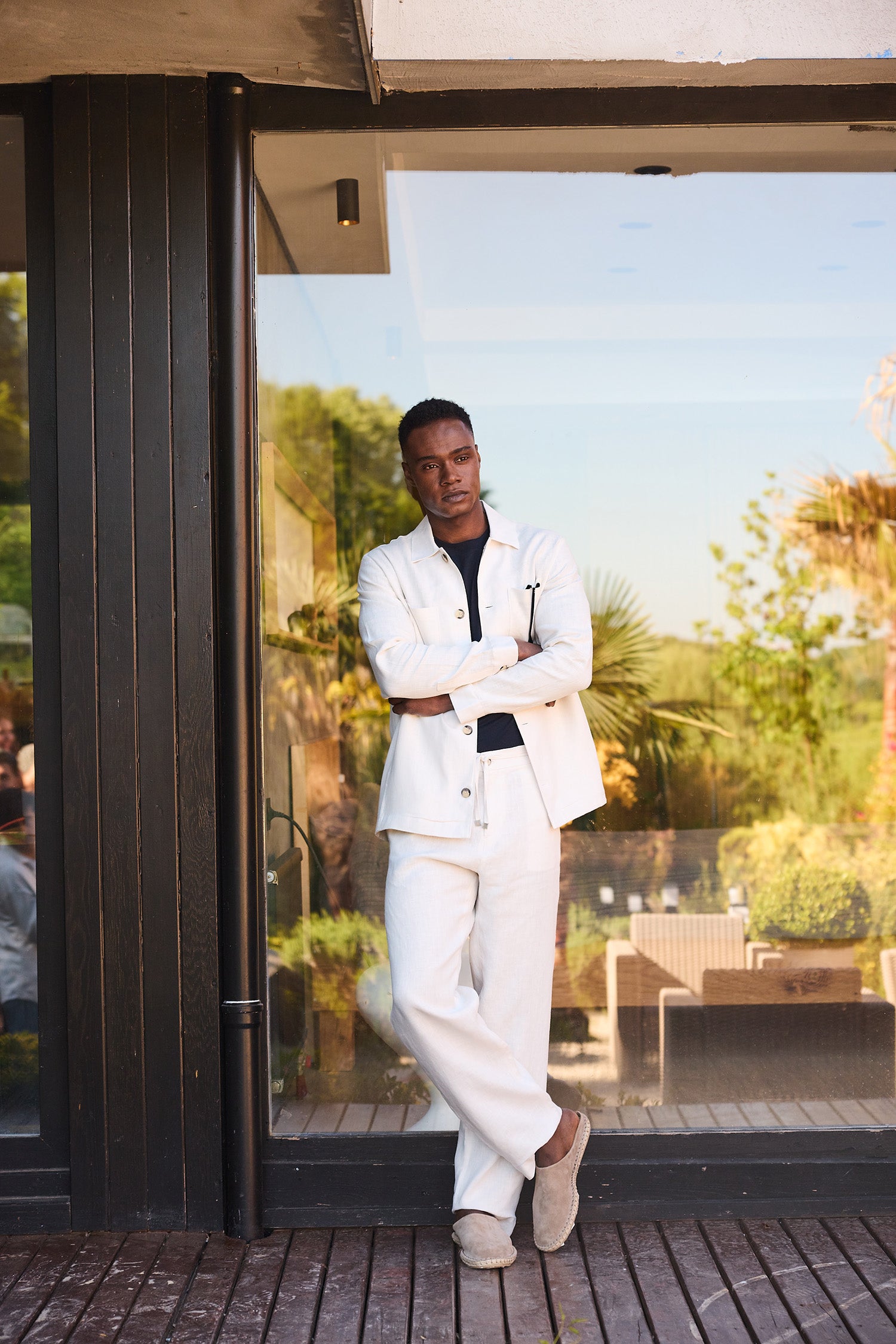 Off-White Linen Pant