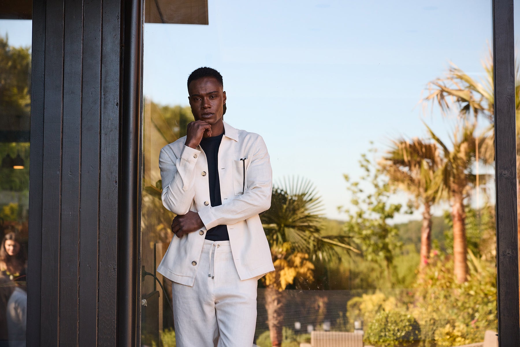 Off-White Linen Pant