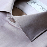 Brown Natural Stretch Cotton Shirt
