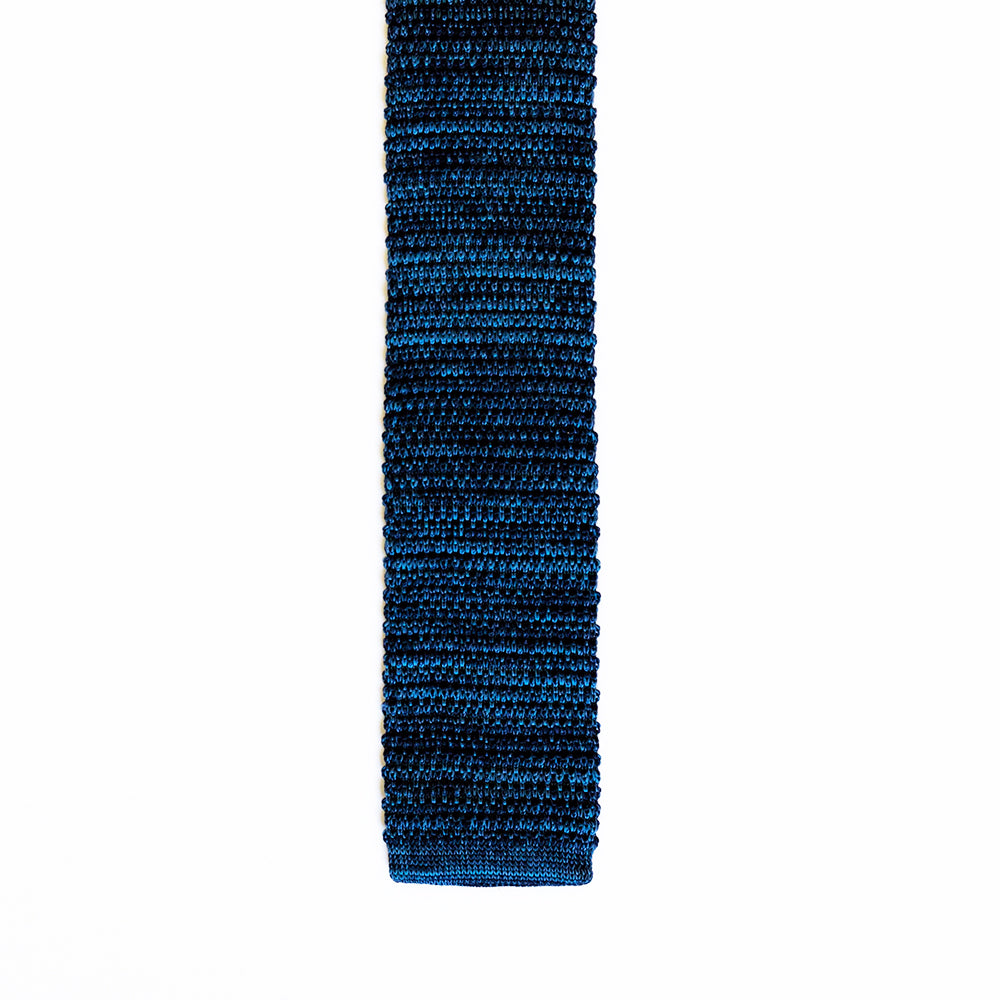 Blue Knit Tie