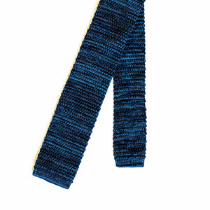 Blue Knit Tie