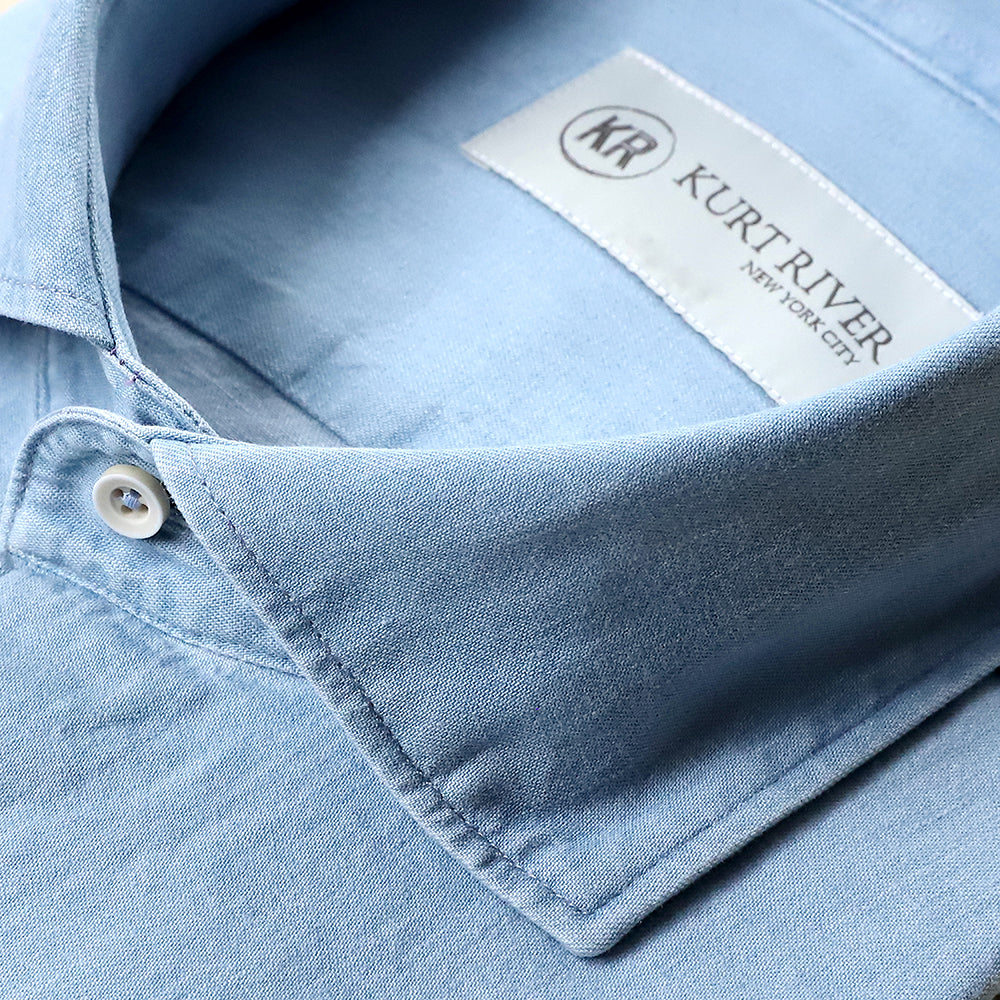Light Blue Denim Cotton Shirt