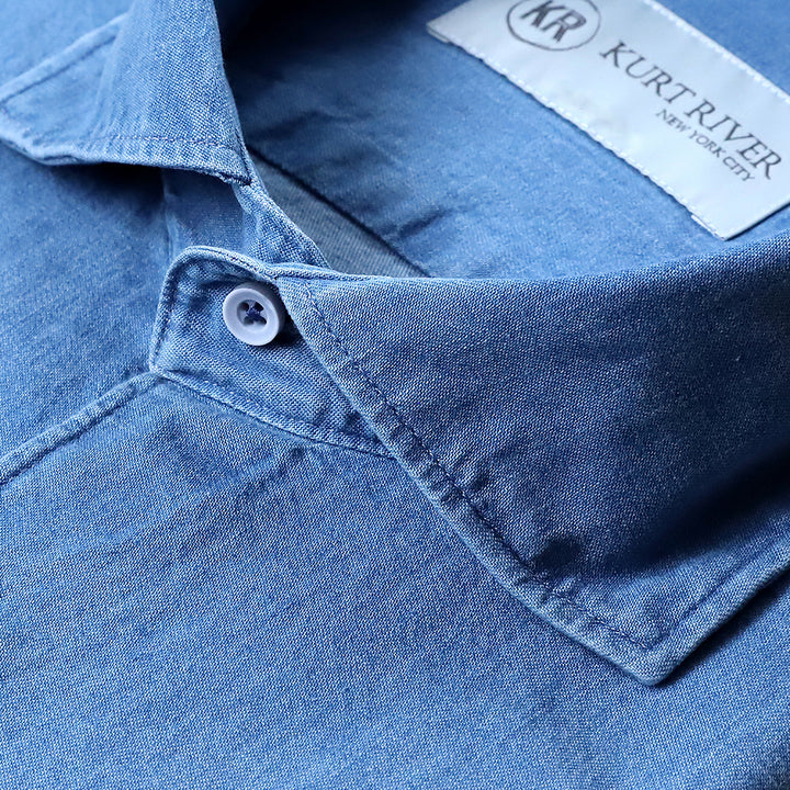 Blue Denim Cotton Shirt