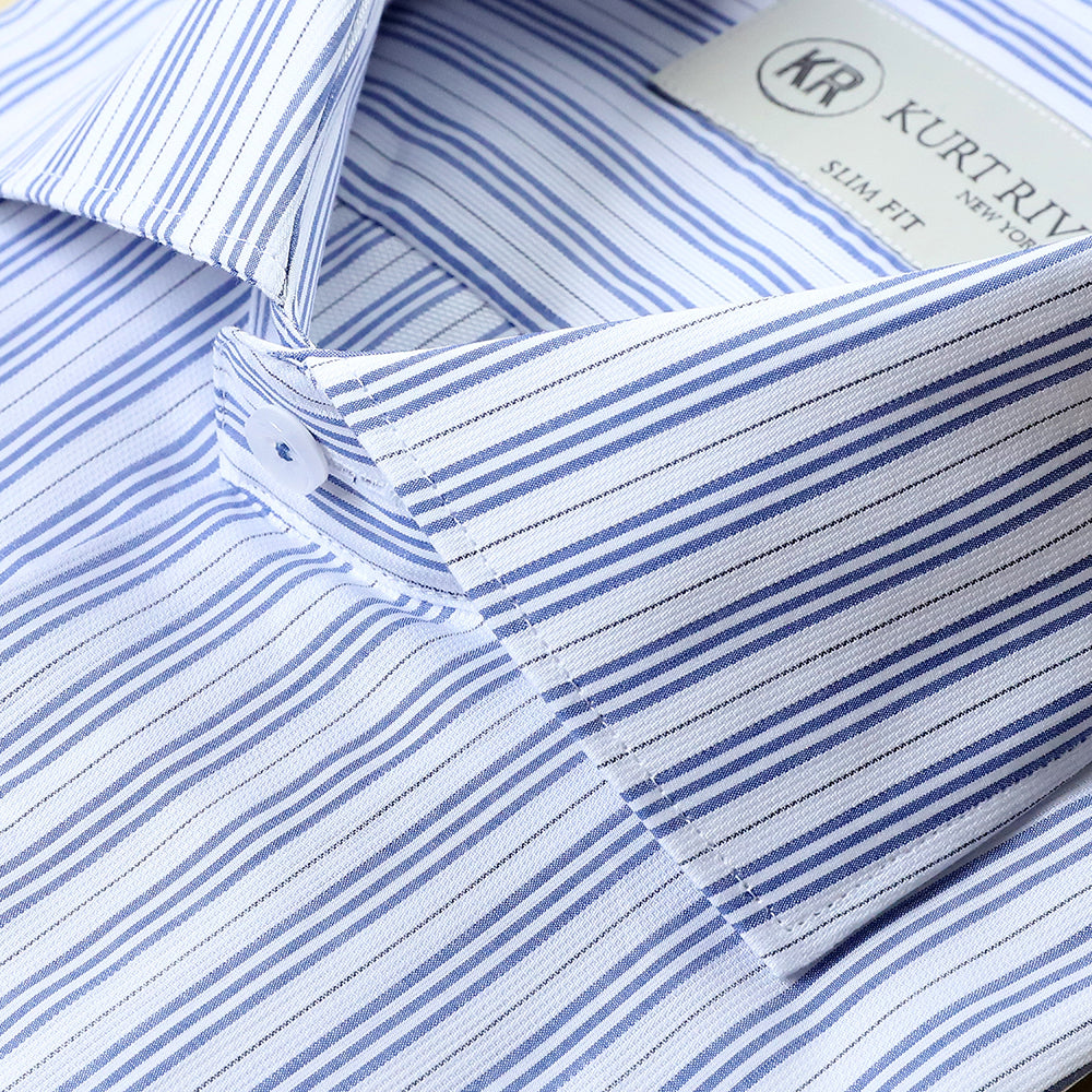 Blue Stripe Cotton Shirt