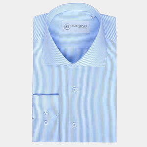 Blue Bengal Striped Cotton Shirt