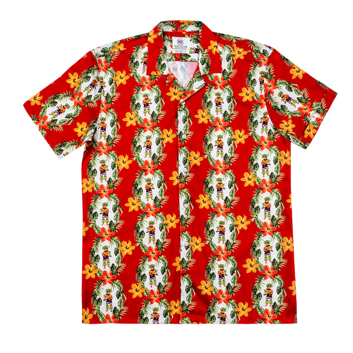 Hawaiian Red Short Sleeve Shirt