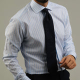 Light Blue Stripe Cotton Shirt