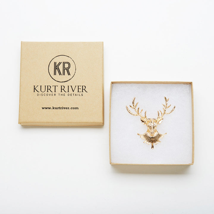 Golden Moose Pin