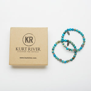 Turquoise Jasper Bracelet Set