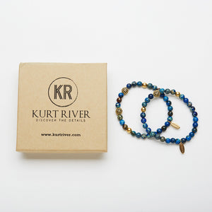 Blue Jasper Bracelet Set