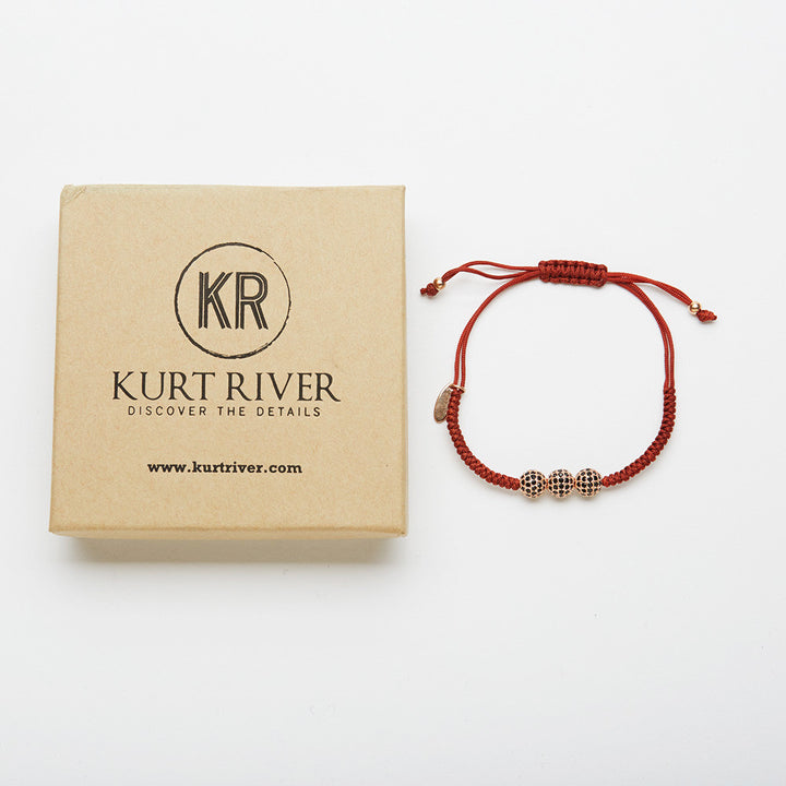 Brown Braided Diamond Bracelet