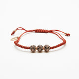 Brown Braided Diamond Bracelet