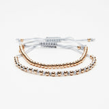 Grey Macrame Bracelet Set