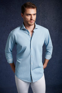 Light Blue Denim Cotton Shirt