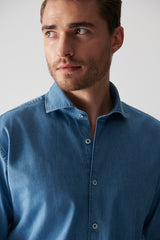 Blue Denim Cotton Shirt