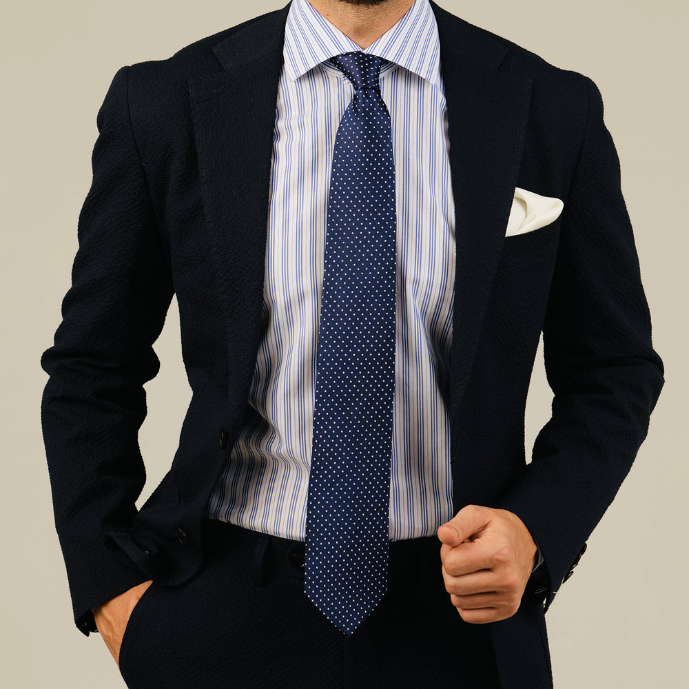 Blue Stripe Cotton Shirt