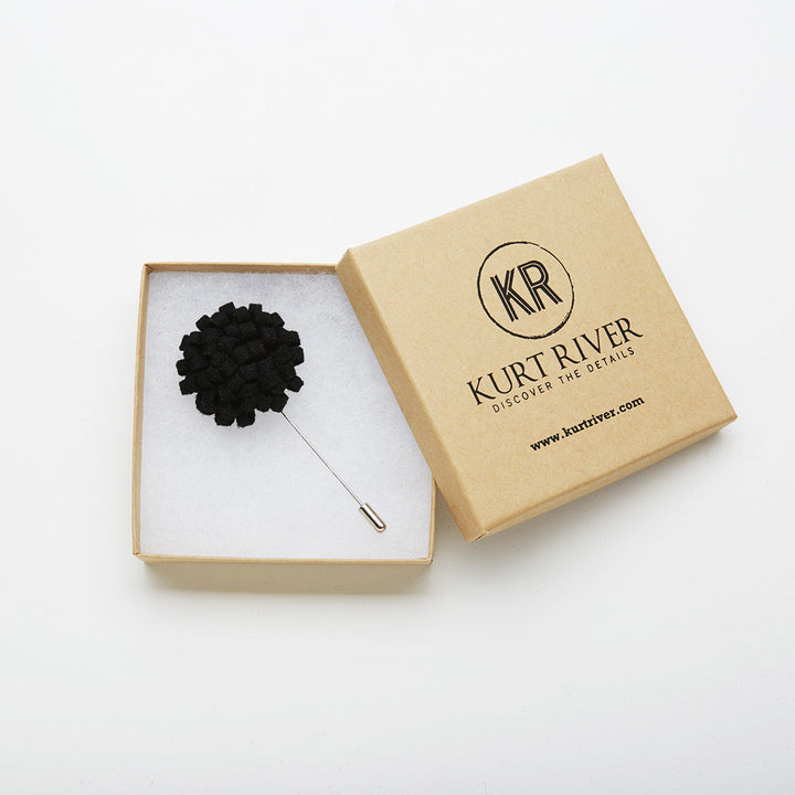 Black Dandelion Pin