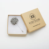 Grey Dandelion Pin