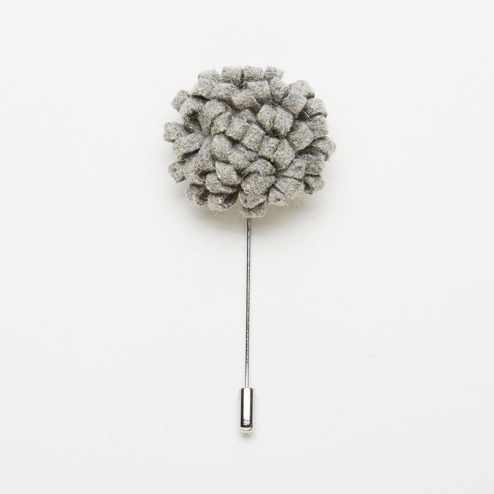 Grey Dandelion Pin