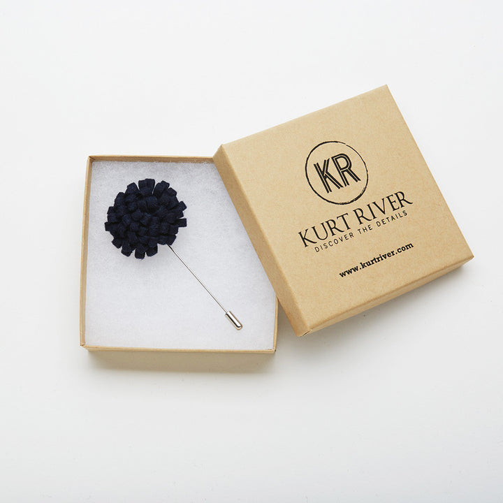 Oxford Blue Dandelion Pin