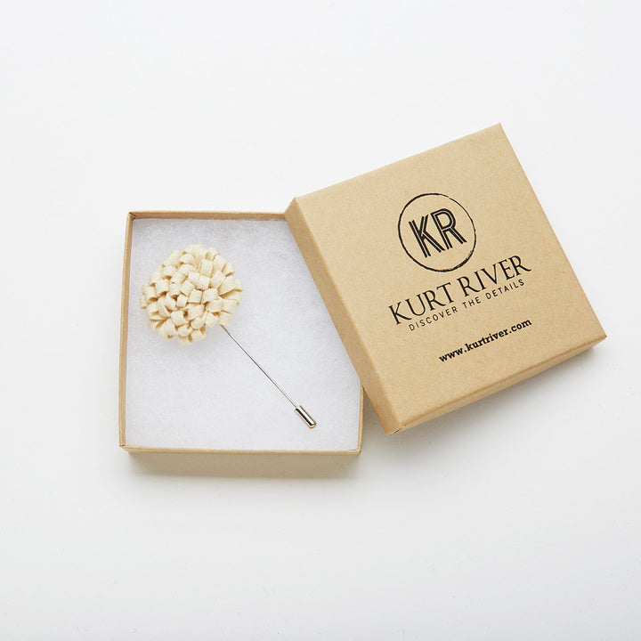 White Dandelion Pin