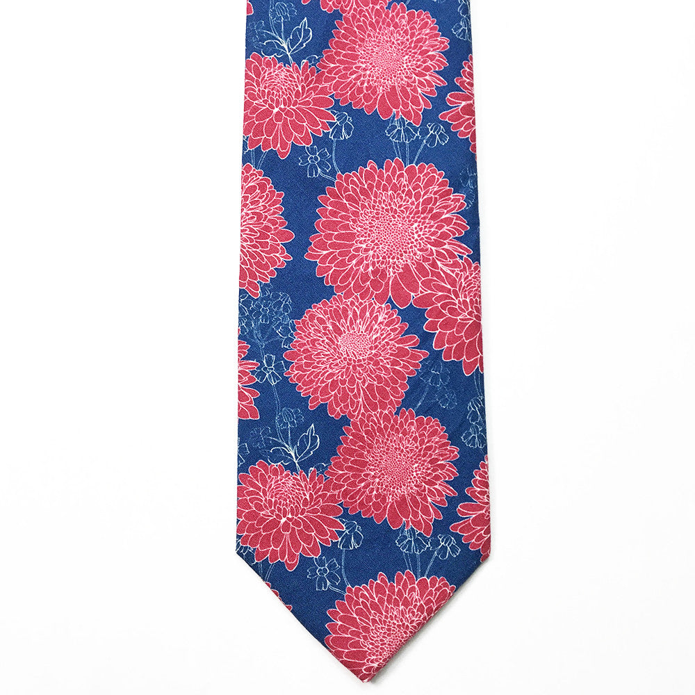 Claret Floral Tie