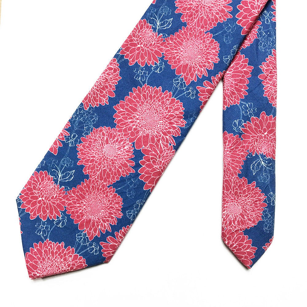 Claret Floral Tie