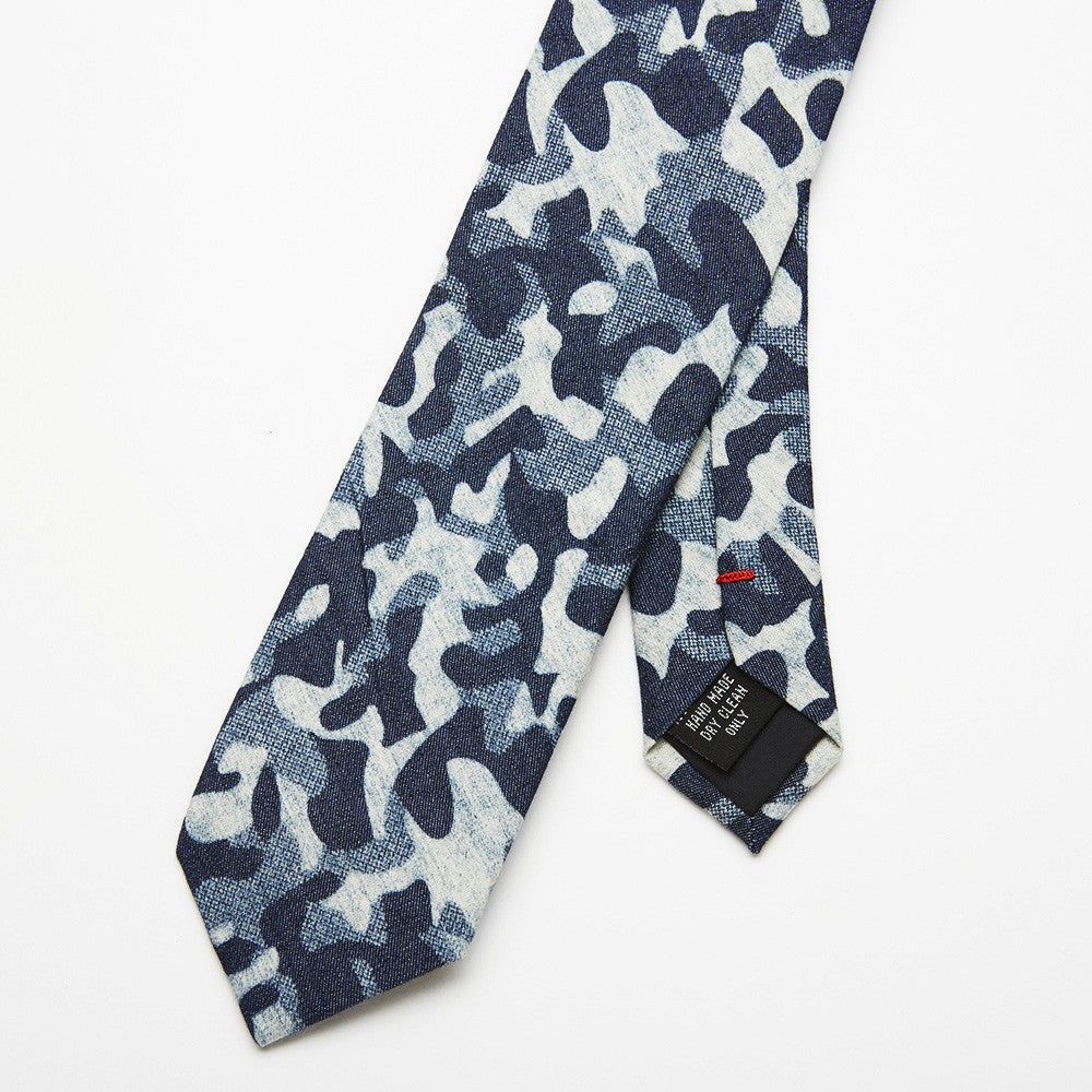Force Blue Camouflage Tie