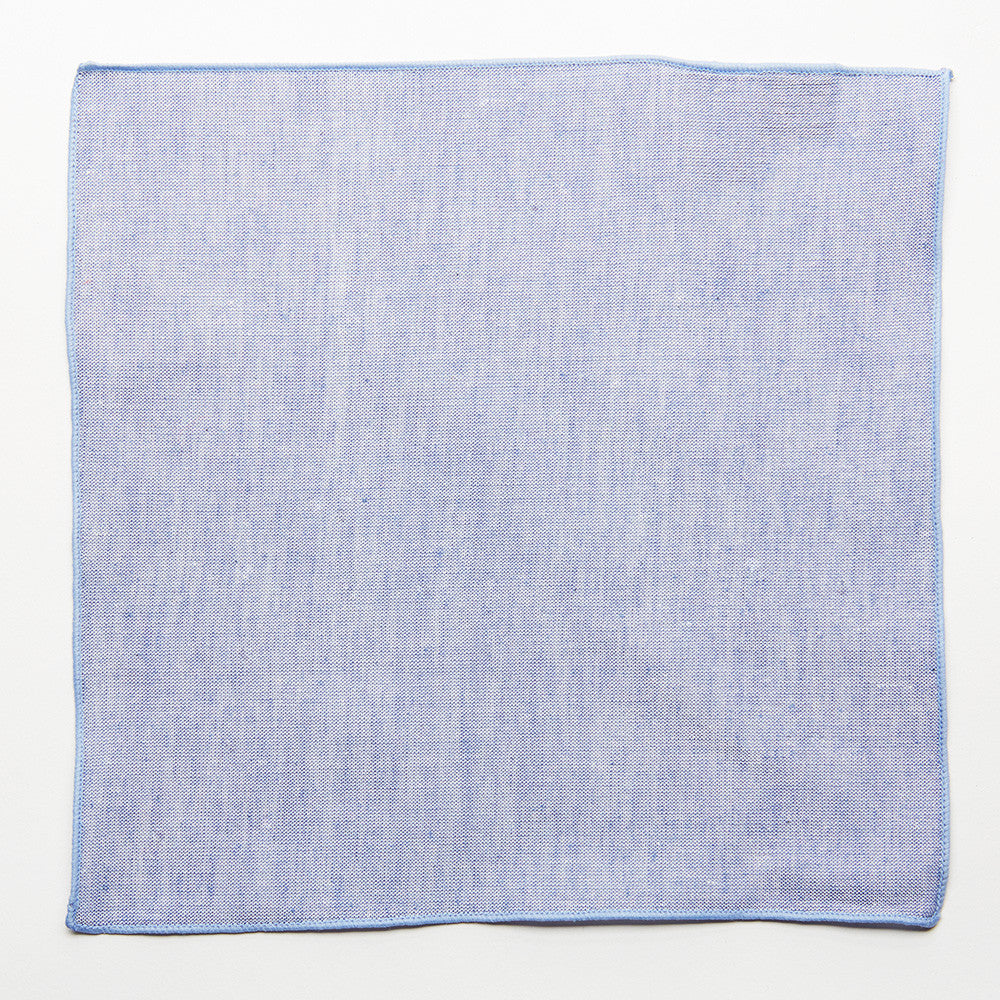 Ice Blue Pocket Square