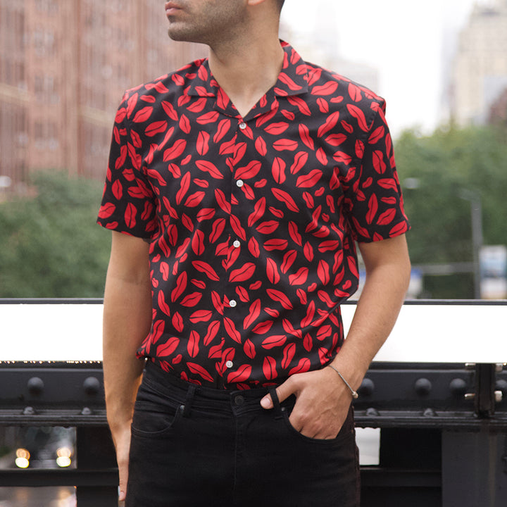 Black N' Red Short Sleeve Shirt