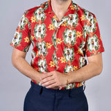 Hawaiian Red Short Sleeve Shirt