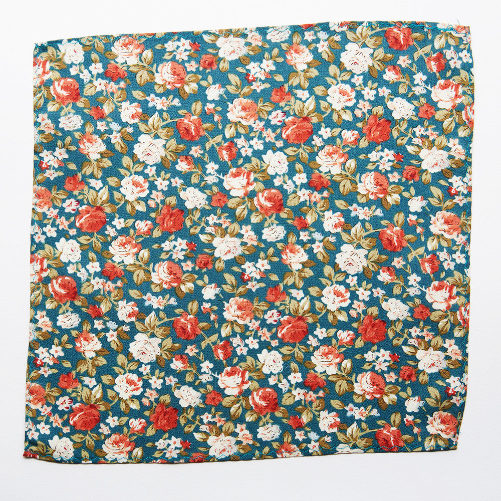 Pine Floral Pocket Square