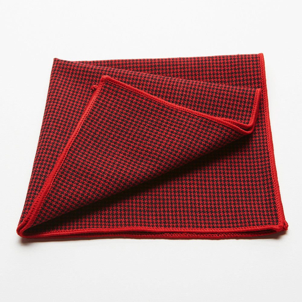 Red Plaid Pocket Square