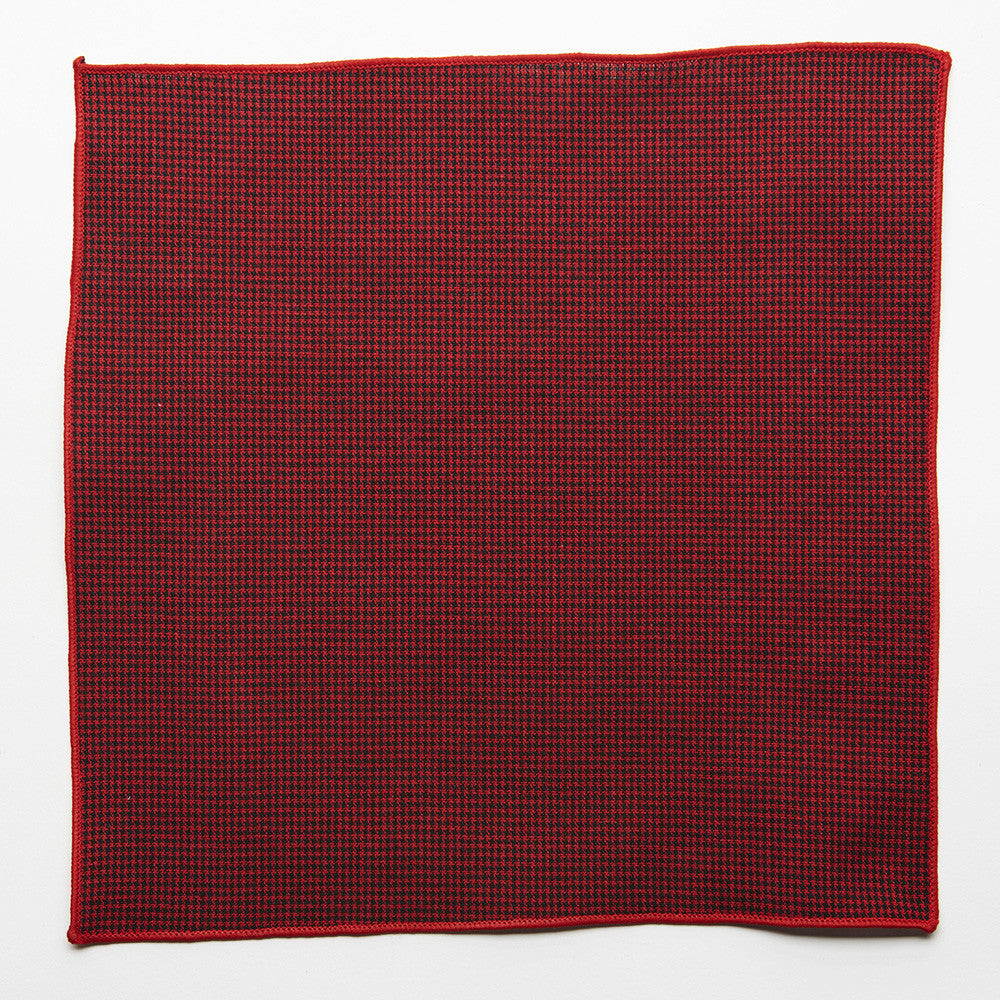 Red Plaid Pocket Square