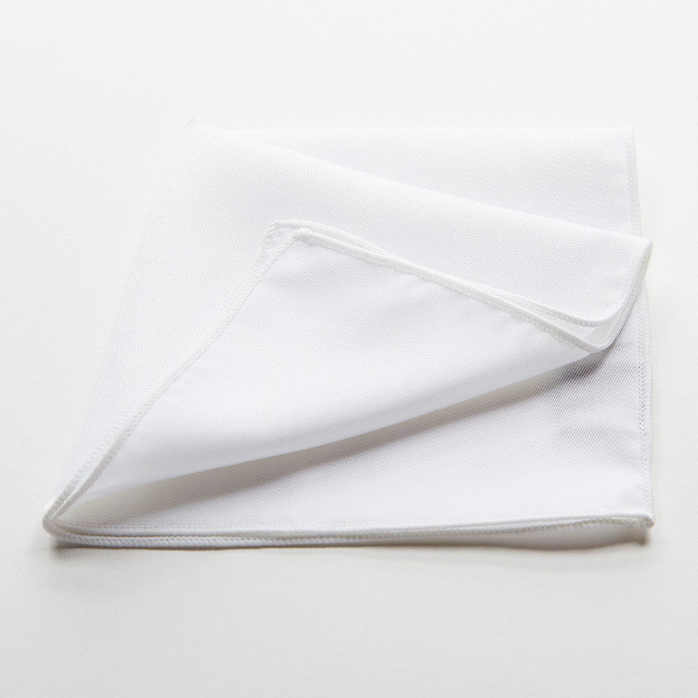 White Pocket Square